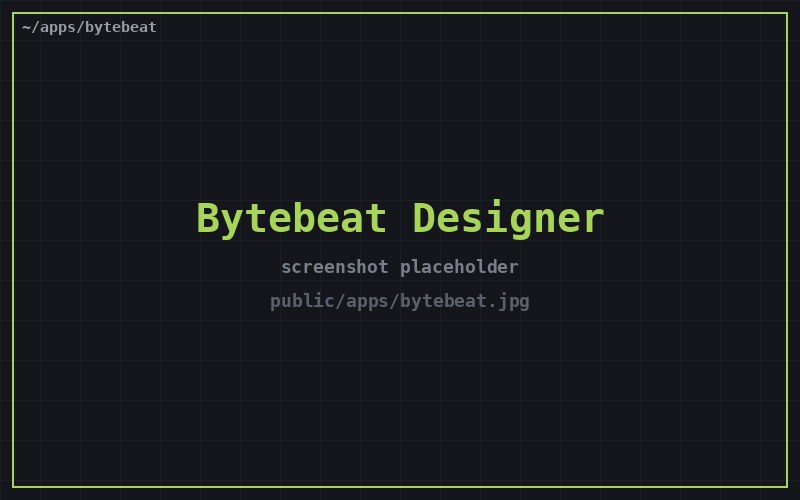 Bytebeat Designer — screenshot