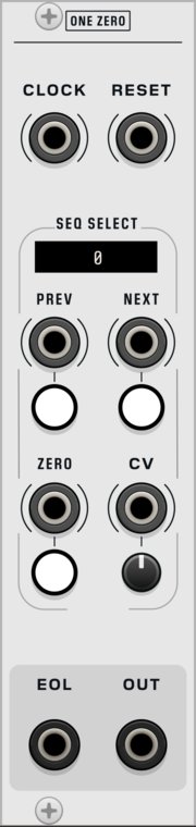 One Zero front panel